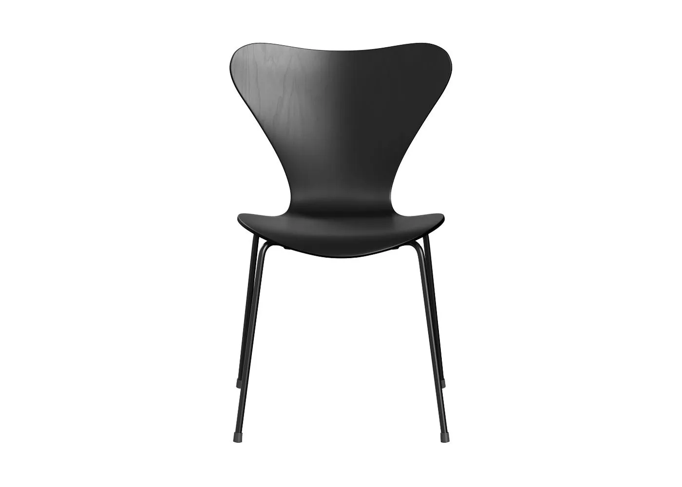Fritz Hansen Series 7 Chair Coloured Ash Black Black Legs
