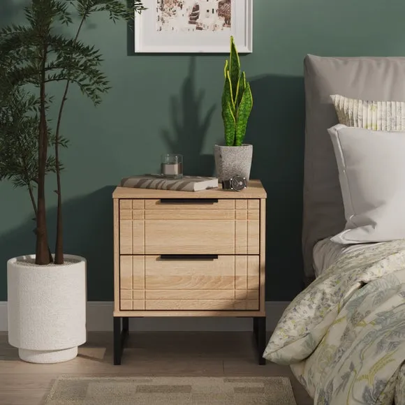 Darlton 2 Drawer Bedside Table