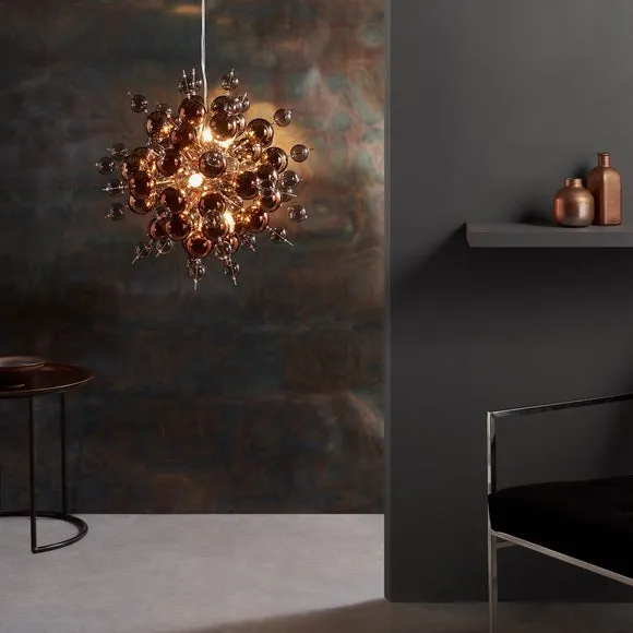 Return - Vogue Andromeda 9 Light Ceiling Light, Copper 3