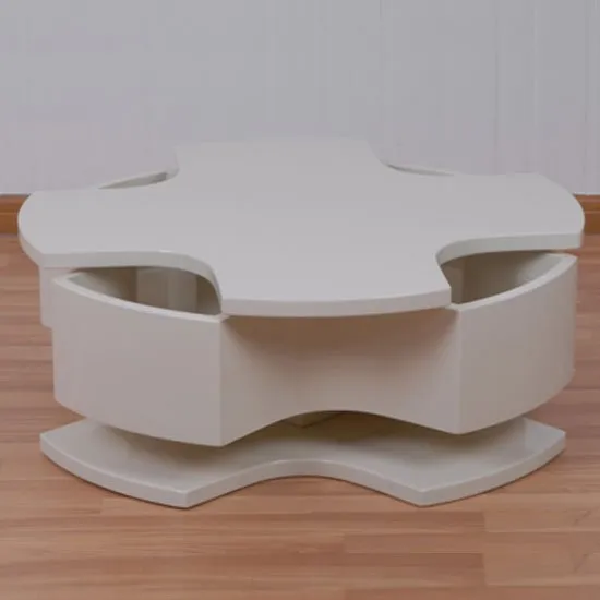 Optima Champagne High Gloss Motion Coffee Table