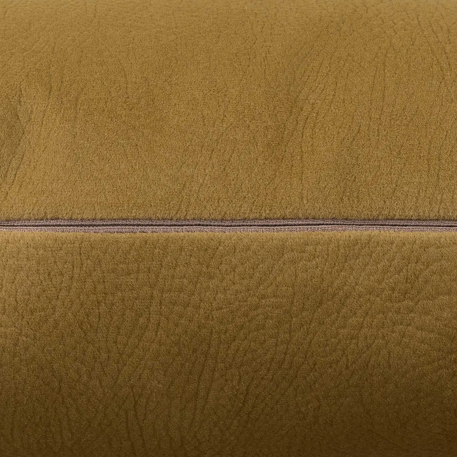 Mustard Faux Suede Cushion, Square, Yellow Polyester | Barker & Stonehouse 4