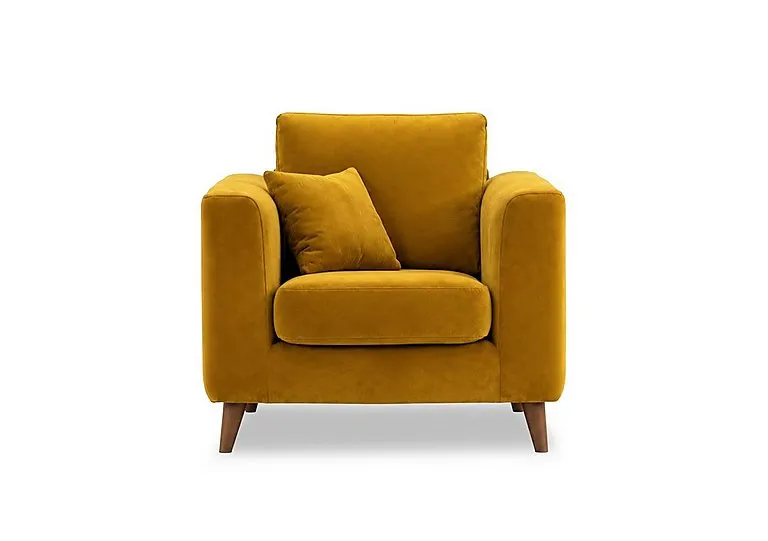 Erin Fabric Armchair - Mustard - Sofas and Armchairs - In Time for Christmas