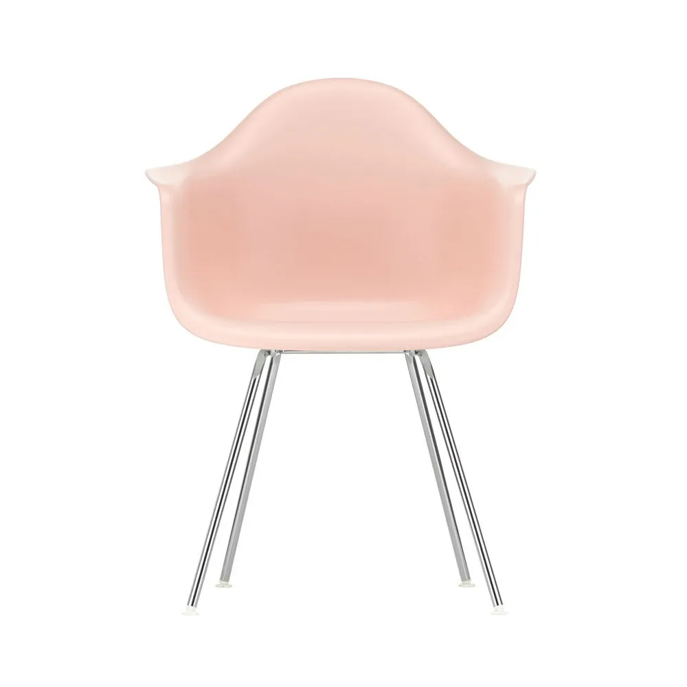 Vitra Eames DAX Armchair New Height Pale Rose Chrome Base 3