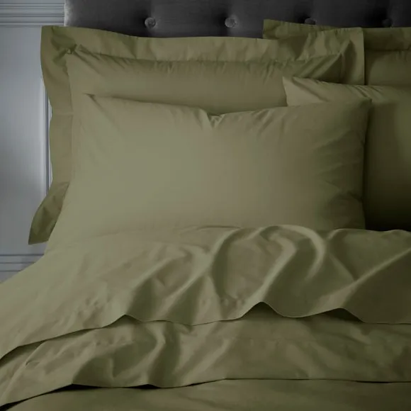 Hotel 230 Thread Count Crisp 100% Cotton Percale Standard Pillowcase Pair 2