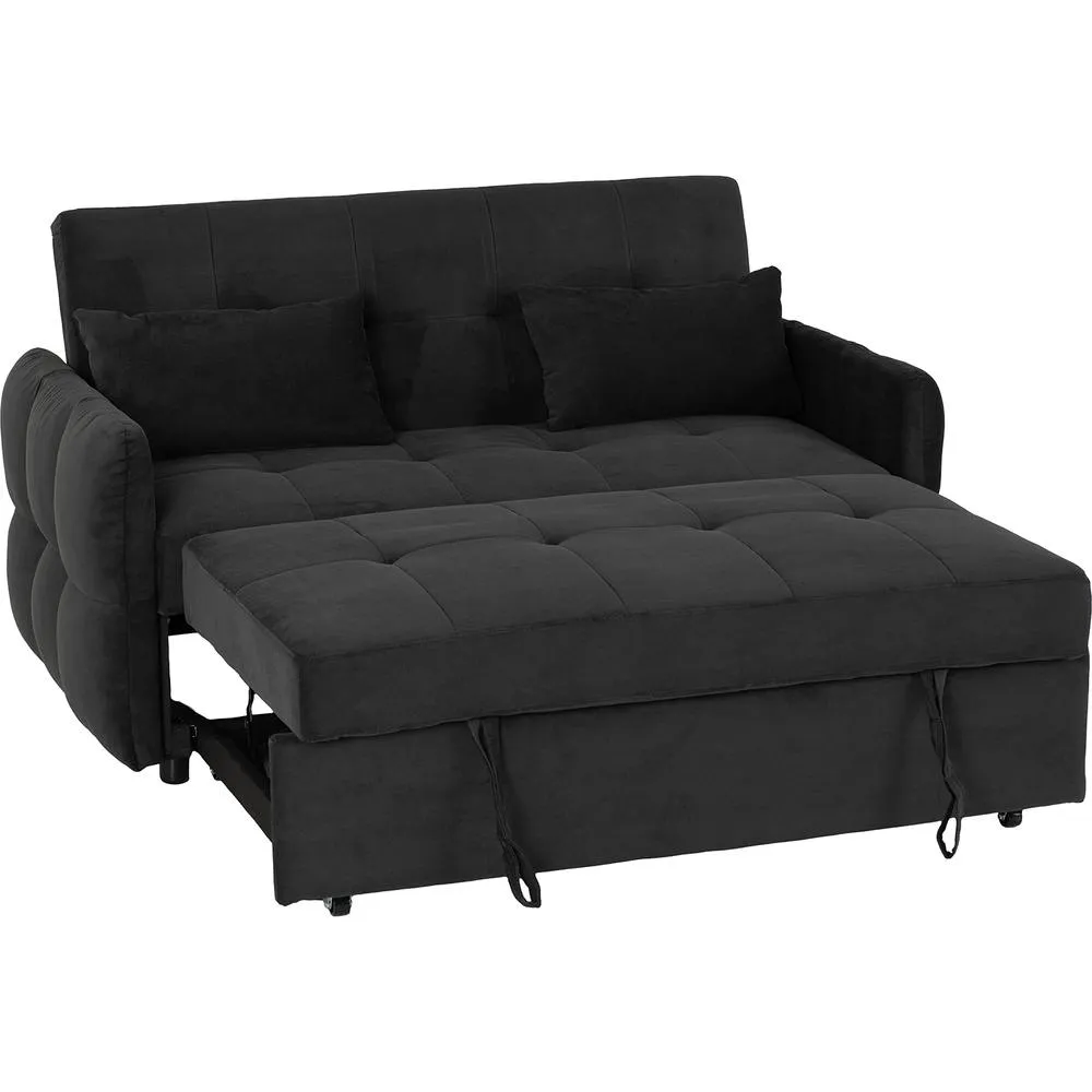 Seconique Chelsea Sofa Bed Black Fabric 4