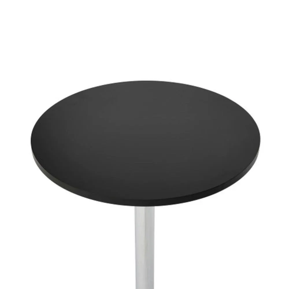 netfurniture Deluxe Como Poseur Table Round Black Wood 6