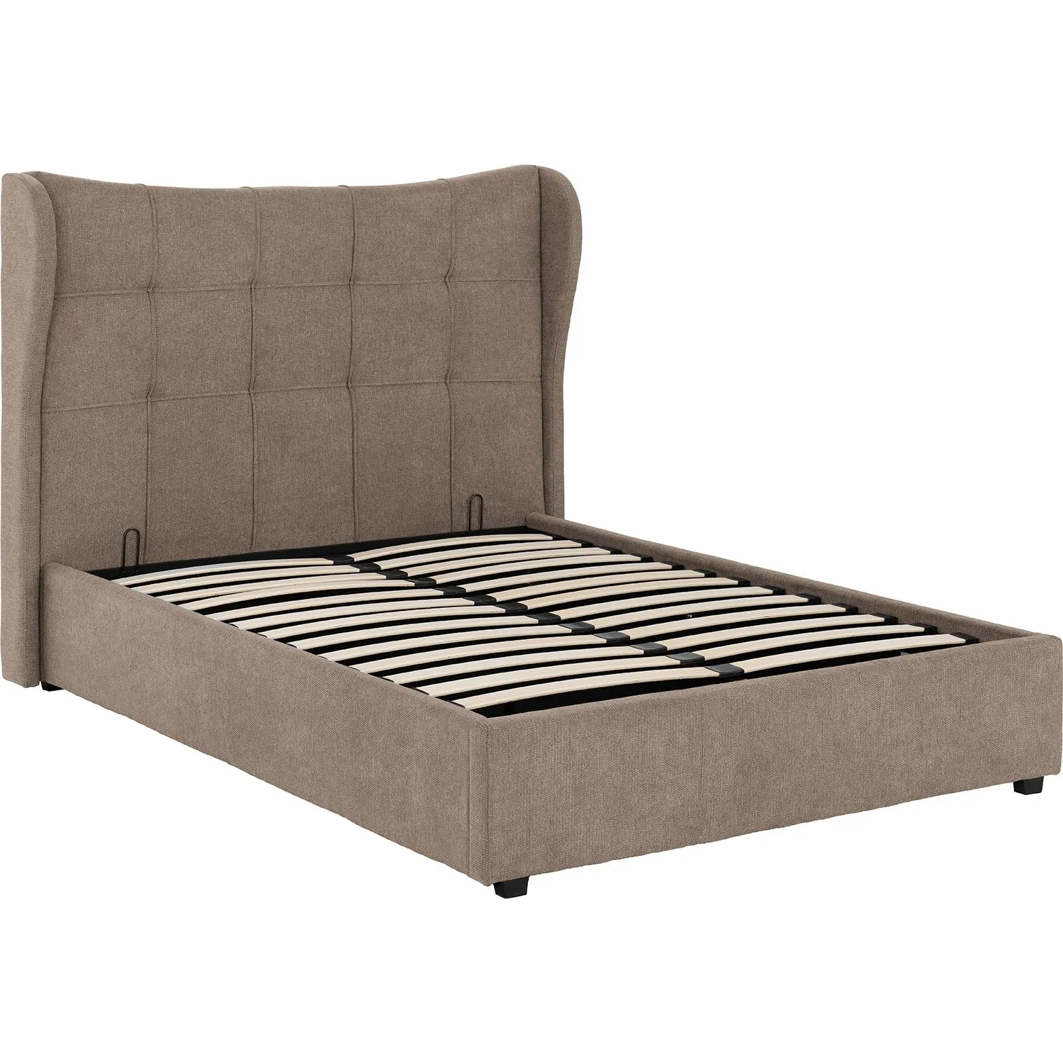 Seconique Verona 4'6" (Double) Ottoman Bed in Brown 4