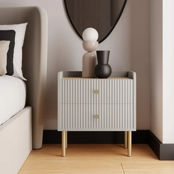 Georgi 2 Drawer Bedside Table