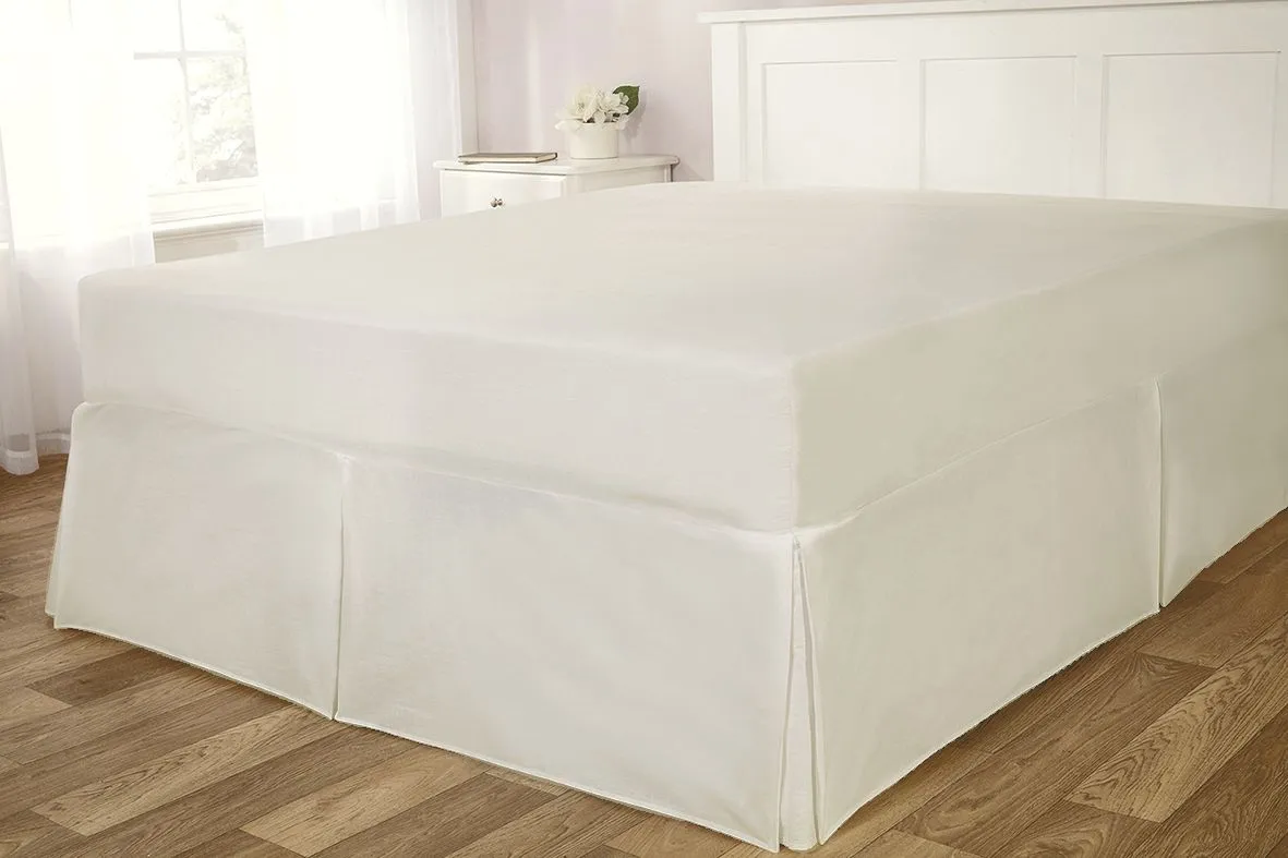 Rapport Home 56P Polycotton Fitted Valanced in Silver 1
