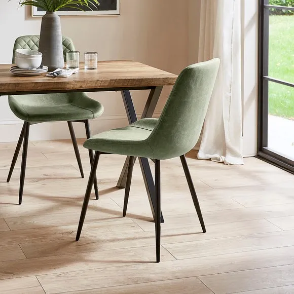 Walden Set of 4 Dining Chairs, Faux Leather 2