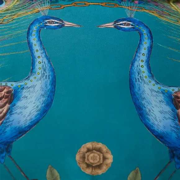 Matthew Williamson Xanadu Peacock 100% Cotton Duvet Cover & Pillowcase Set 4