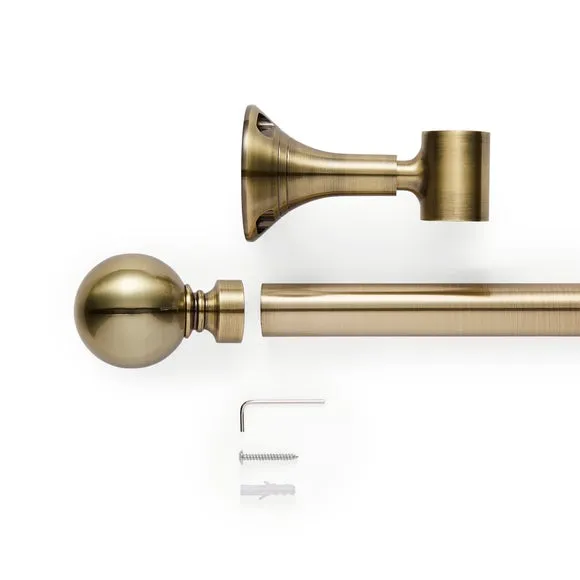 Ashton Metal Bay Curtain Pole 2