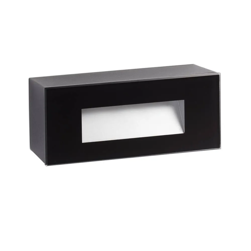 Netlighting Dart Recessed Wall Lamp Matt Black IP65 3000K