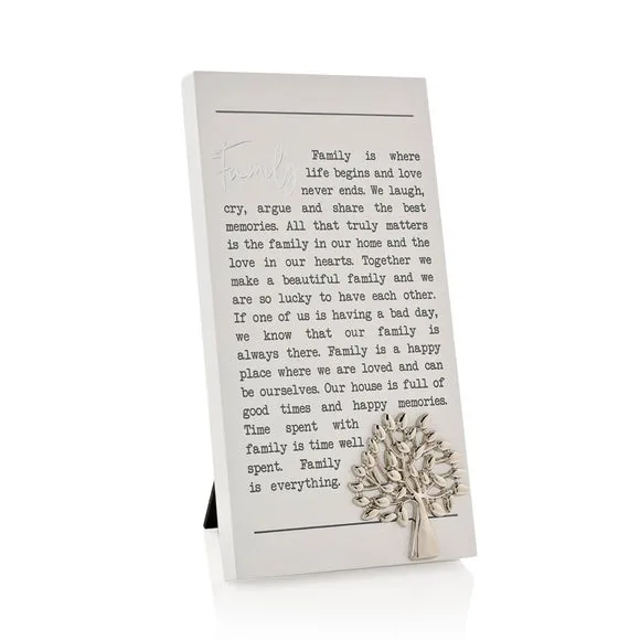 Family Moments Plaque