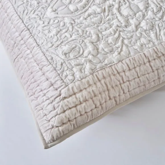 Dorma Charlbury Ivory Continental Pillowcase 2