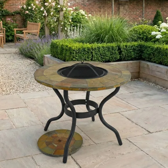 Bayfield Patio Table Firepit 89cm 4