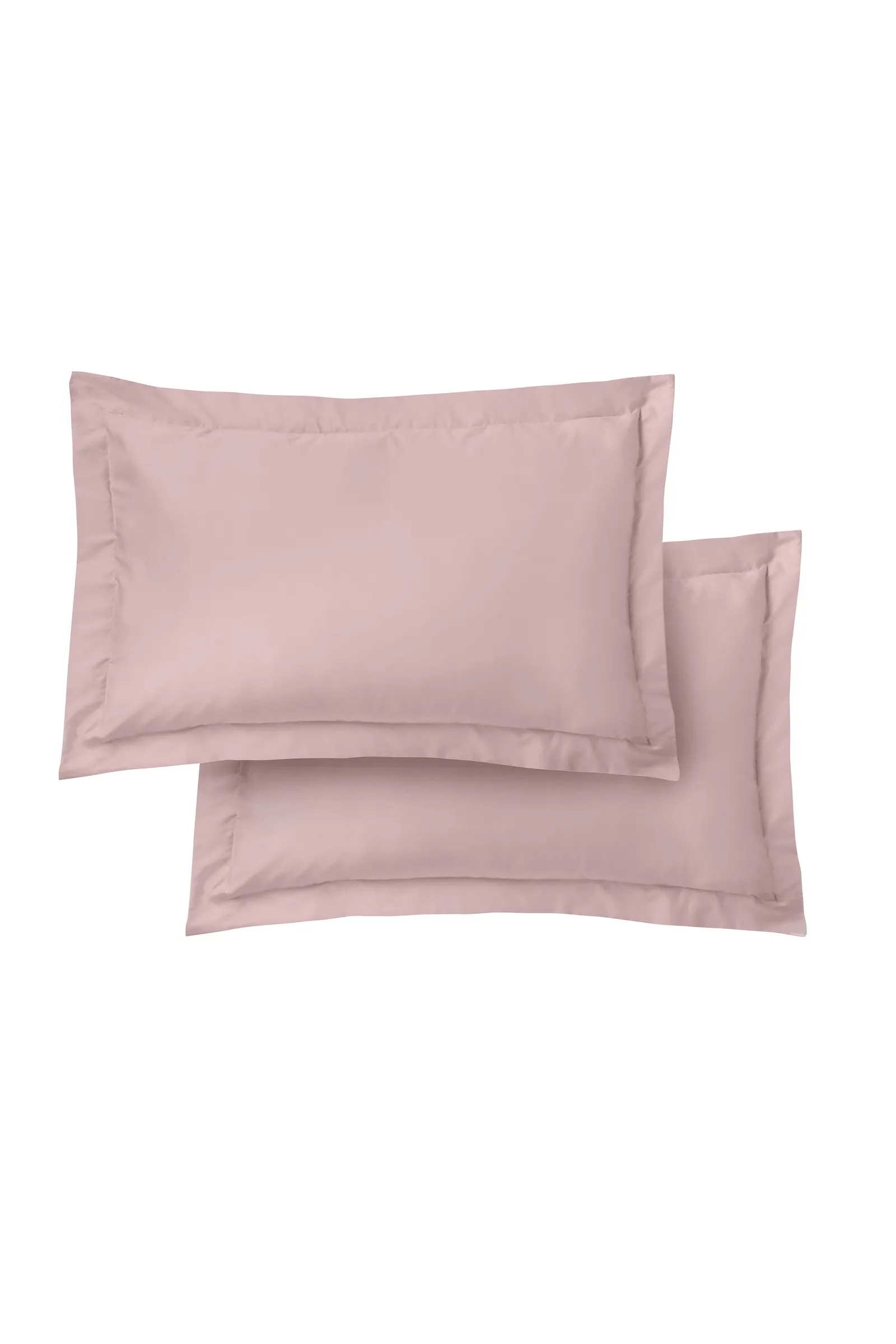 Bianca '400 Thread Count Cotton Sateen' Oxford Pillowcase Pair in Pink 4