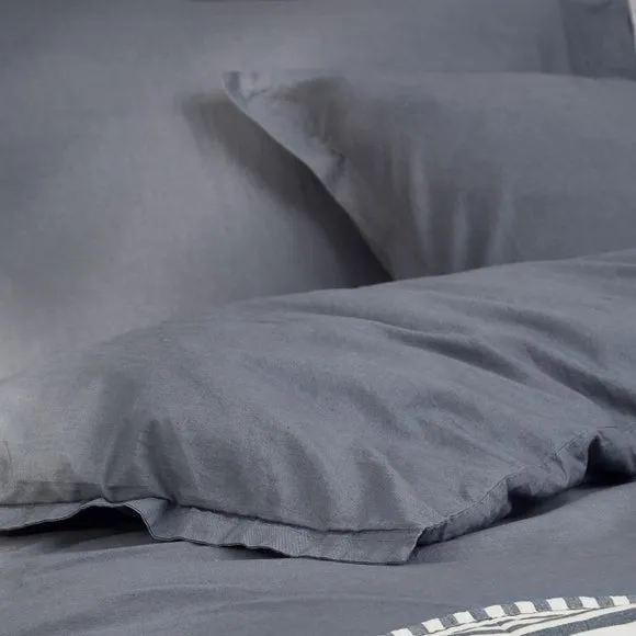 Yard Hebden Washed Cotton Duvet Cover & Pillowcase Set 3