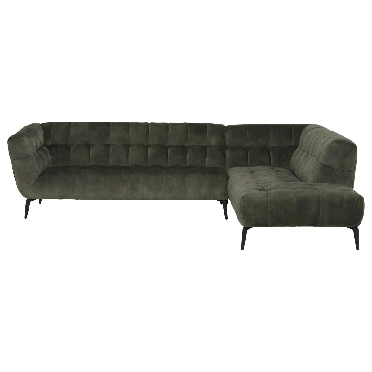 Azalea Corner Group Chaise Right Corner Sofa, Green Fabric | Barker & Stonehouse 3