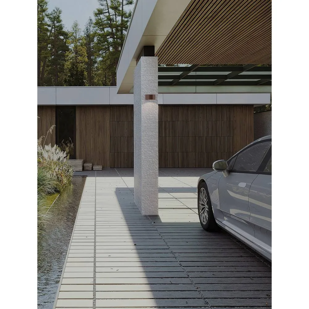 Netlighting Opera Outdoor Wall Down Lamp Corten LED 6W 478lm IP54 3000K in Brown 2