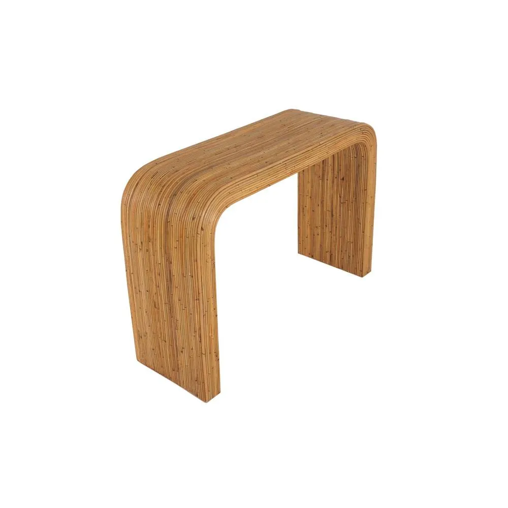 sweeek Natural rattan console, 110cm in Beige 2