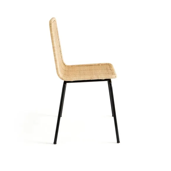 Brodie Set of 2 Dining Chairs, Natural Rattan 6