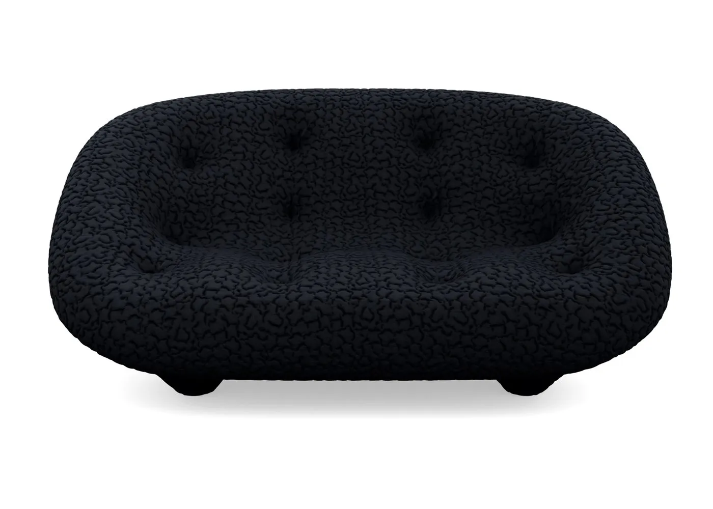 Ligne Roset Ploum Small High Back Sofa Moby Charcoal