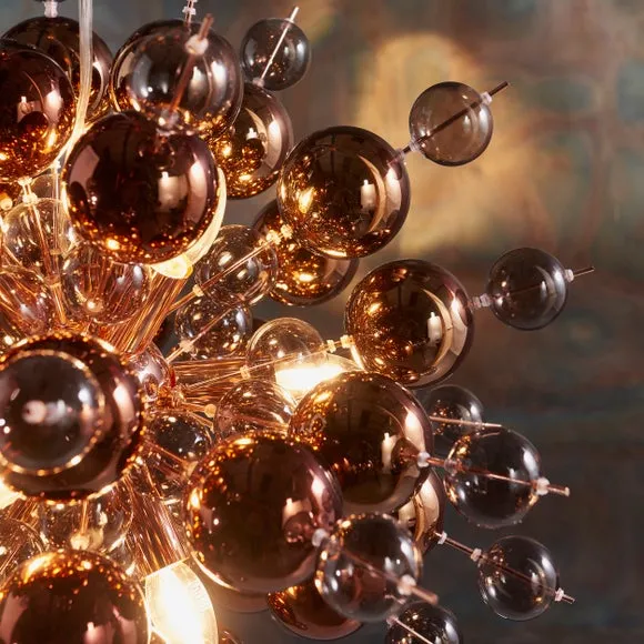 Return - Vogue Andromeda 9 Light Ceiling Light, Copper 5