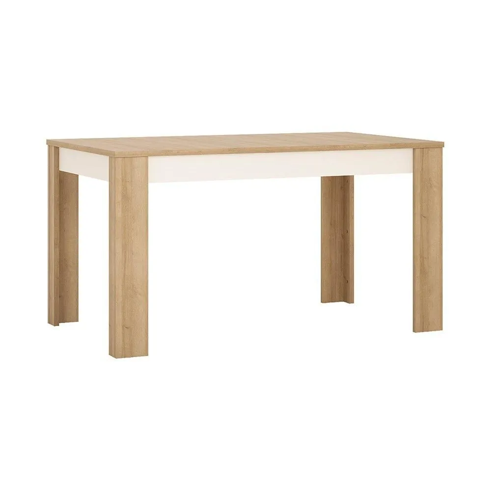 Furniture To Go Lyon Medium Extending Dining Table 140-180cm in White