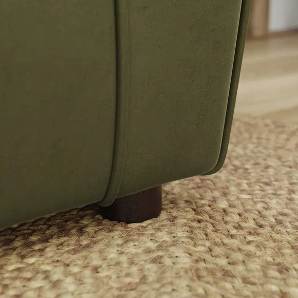 Blake Opulent Velvet Stripe Combo 3 Seater Sofa 5