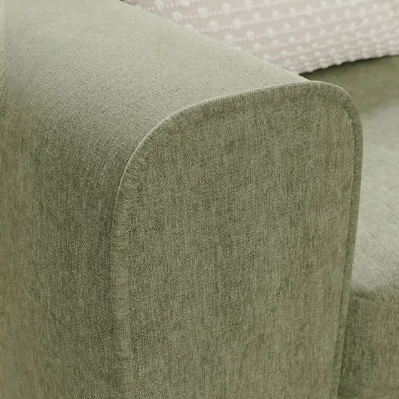 Abel Vintage Soft Chenille Reversible Corner Chaise Sofa 4