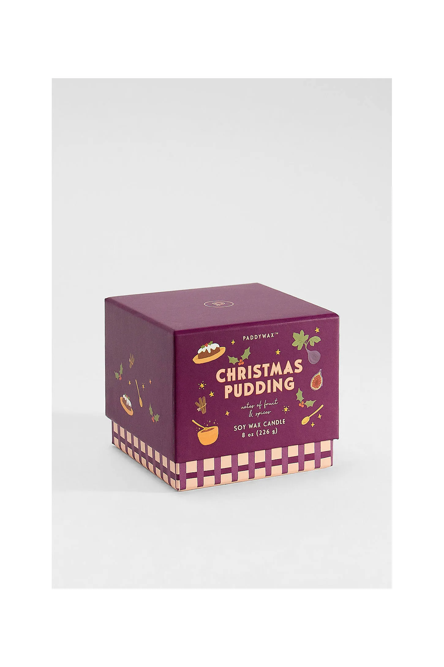 Paddywax Bistro Christmas Pudding Ceramic Soy Wax Candle ALL