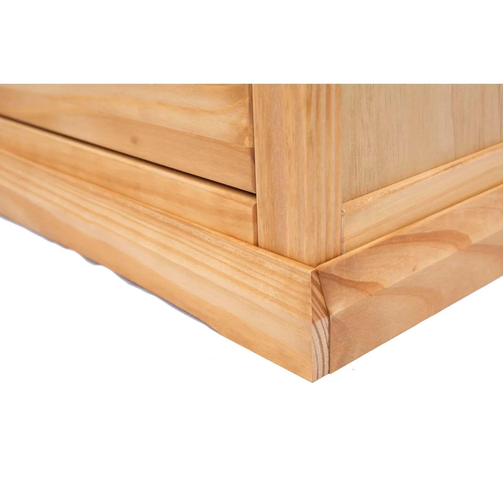 Cabinet Bits Lucca 5 Drawer Chest of Drawers Wood Knob in Light Brown 6