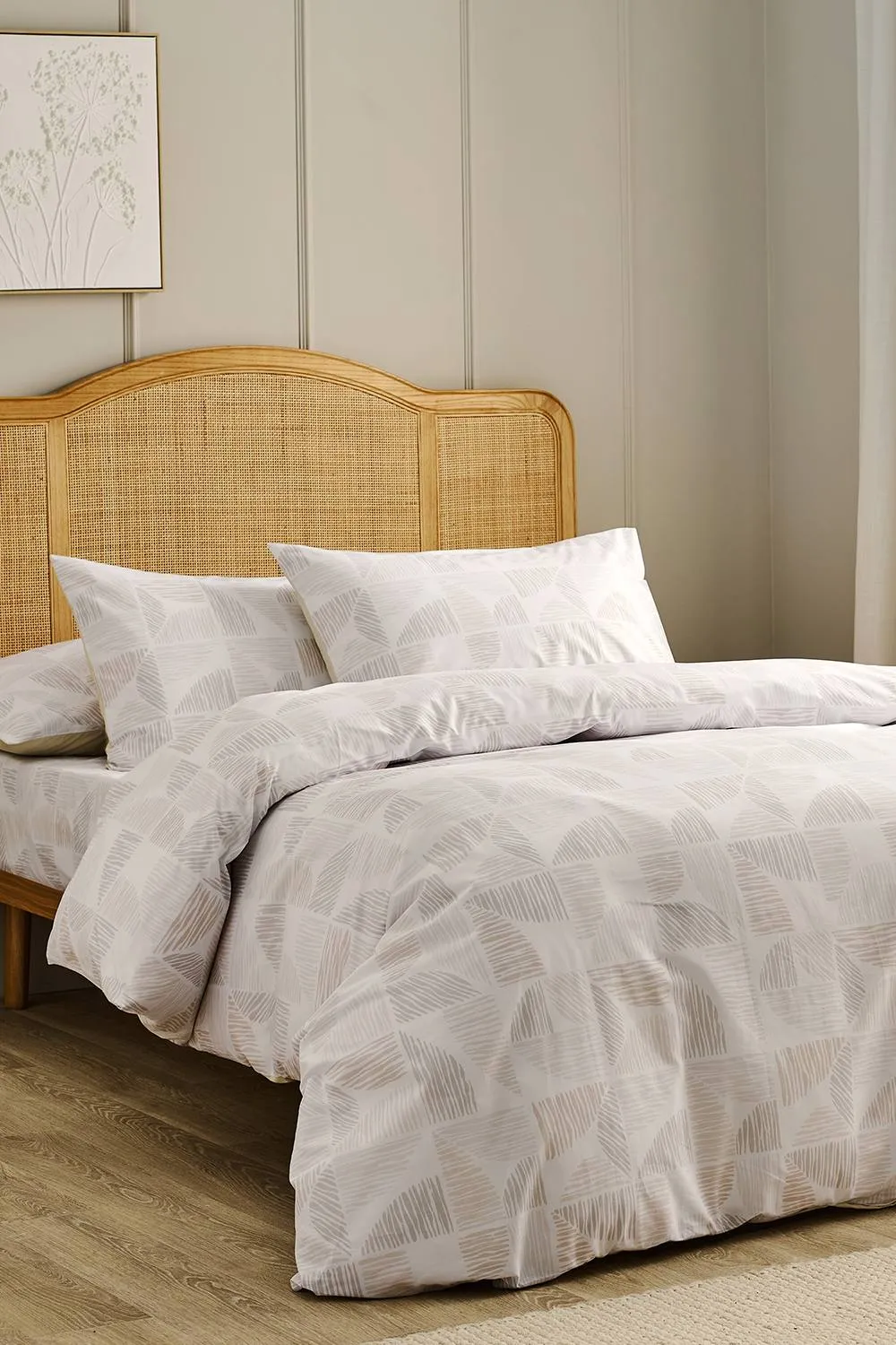 CHRISTY 'Dune' Cotton Percale Duvet Cover Set in Beige