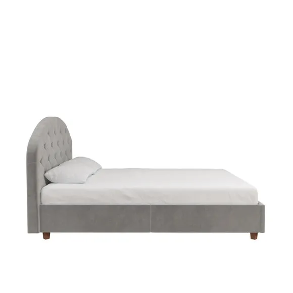 Aspen Upholstered Bed Frame, Velvet 2