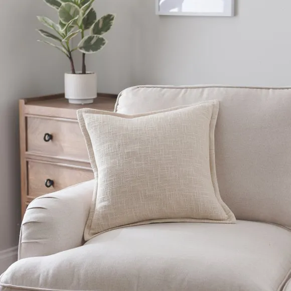 Westcott Cotton Slub Square Cushion 1
