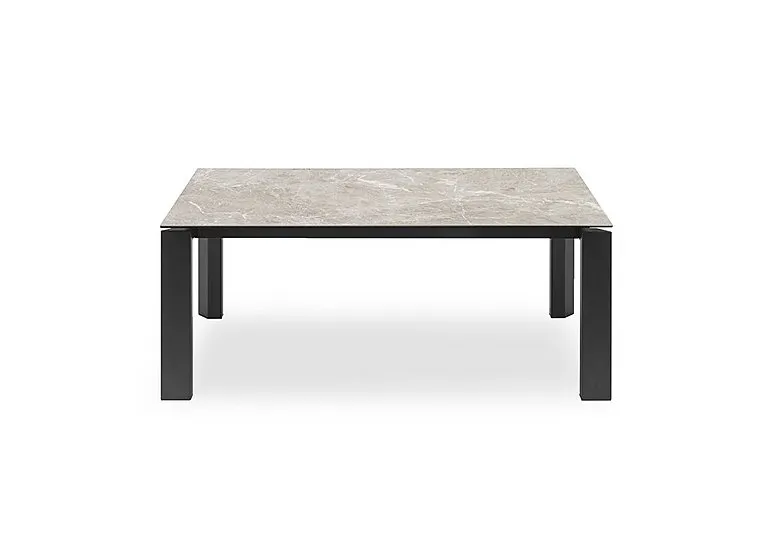Viola Extending Dining Table with Metal Legs - 130-cm