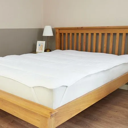 Early's of Witney 'Sateen Stripe' Mattress Topper in White