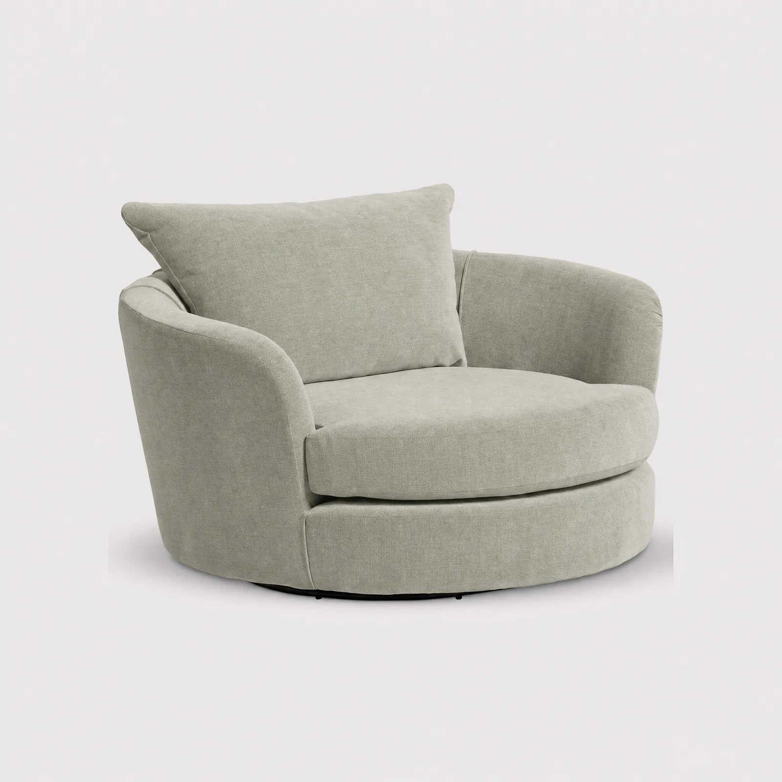 Floyd Cuddler Swivel Armchair With Foam, Green | Barker & Stonehouse 1