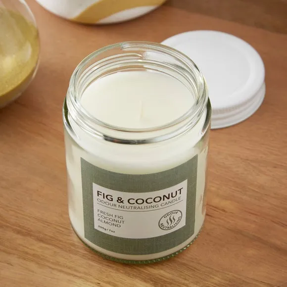 Odour Neutralising Fig and Coconut Candle 2