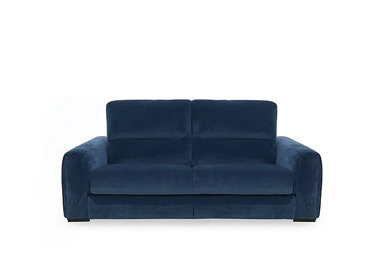Flex Fabric 2 Seater Power Recliner Sofa with Storage Arms - R330 Steel Blue - Sofas and Armchairs