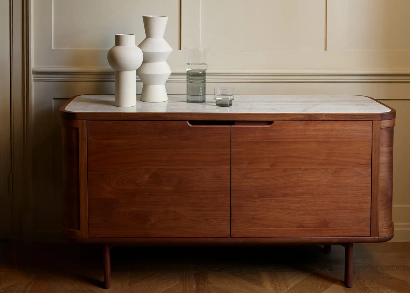 Heal's Anais Sideboard in Walnut with Marble Top 3