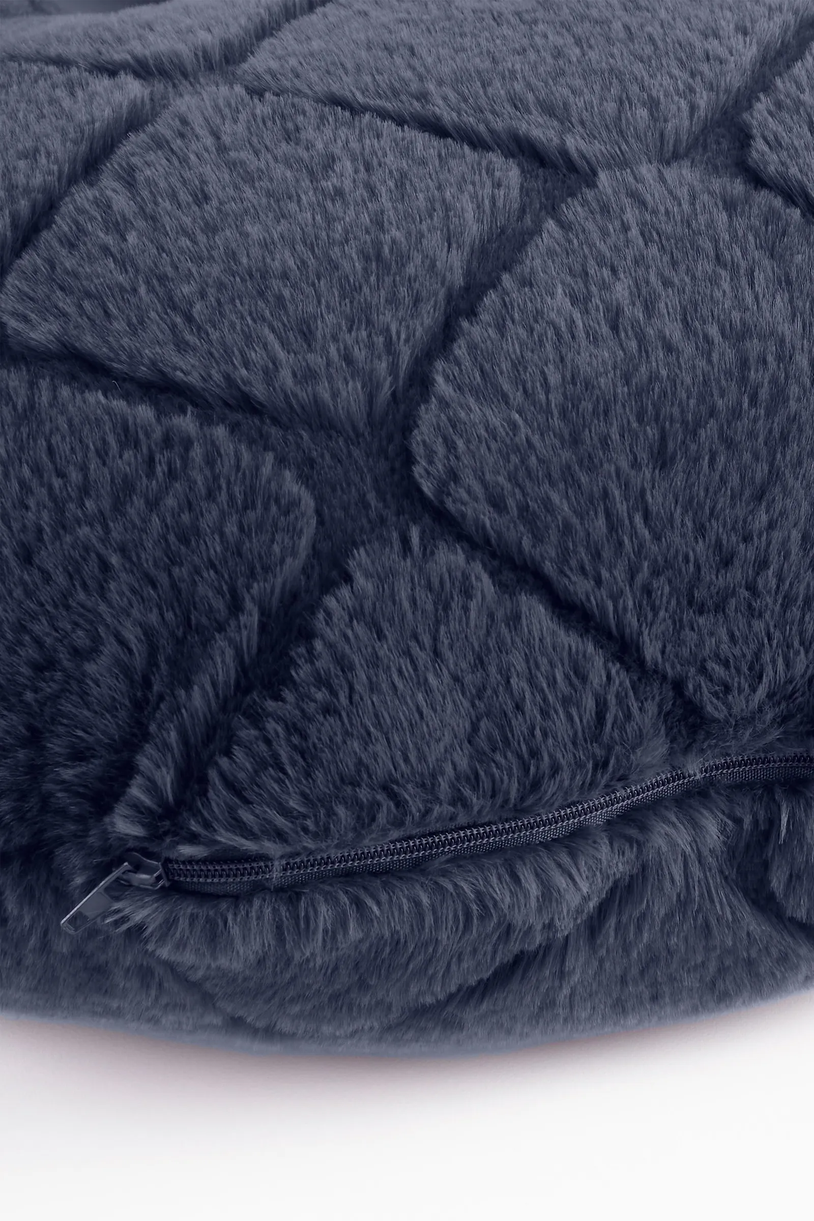 Catherine Lansfield 'Cosy Diamond' Cushion in Navy 2