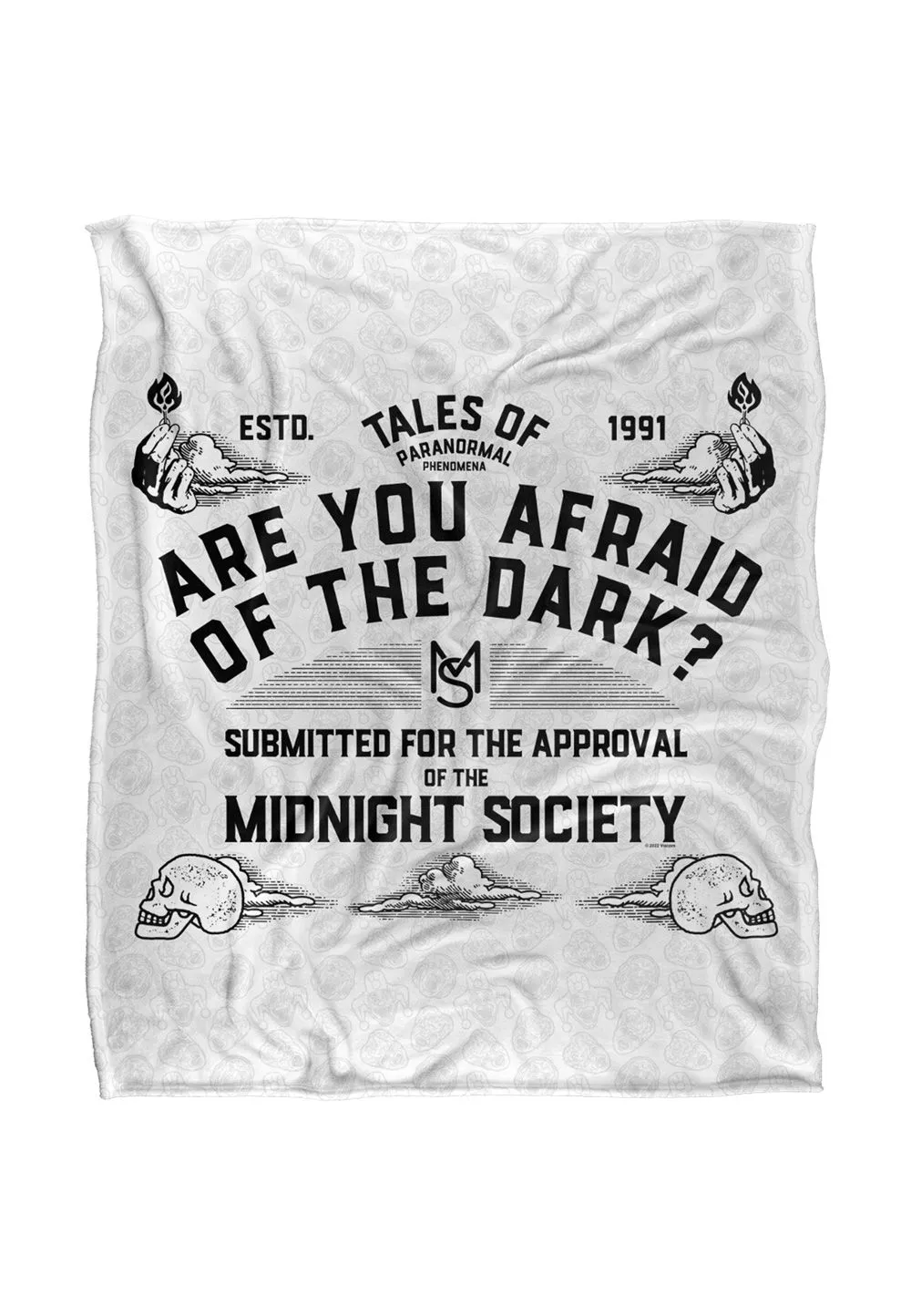 Nickelodeon Are You Afriad of The Dark? Tales of Paranormal Silky Touch Super Soft Throw Blanket 152 X 127 cm in White