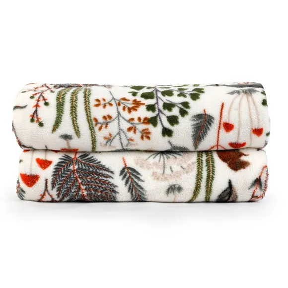 Woodland Printed Fleece Throw Blanket 4