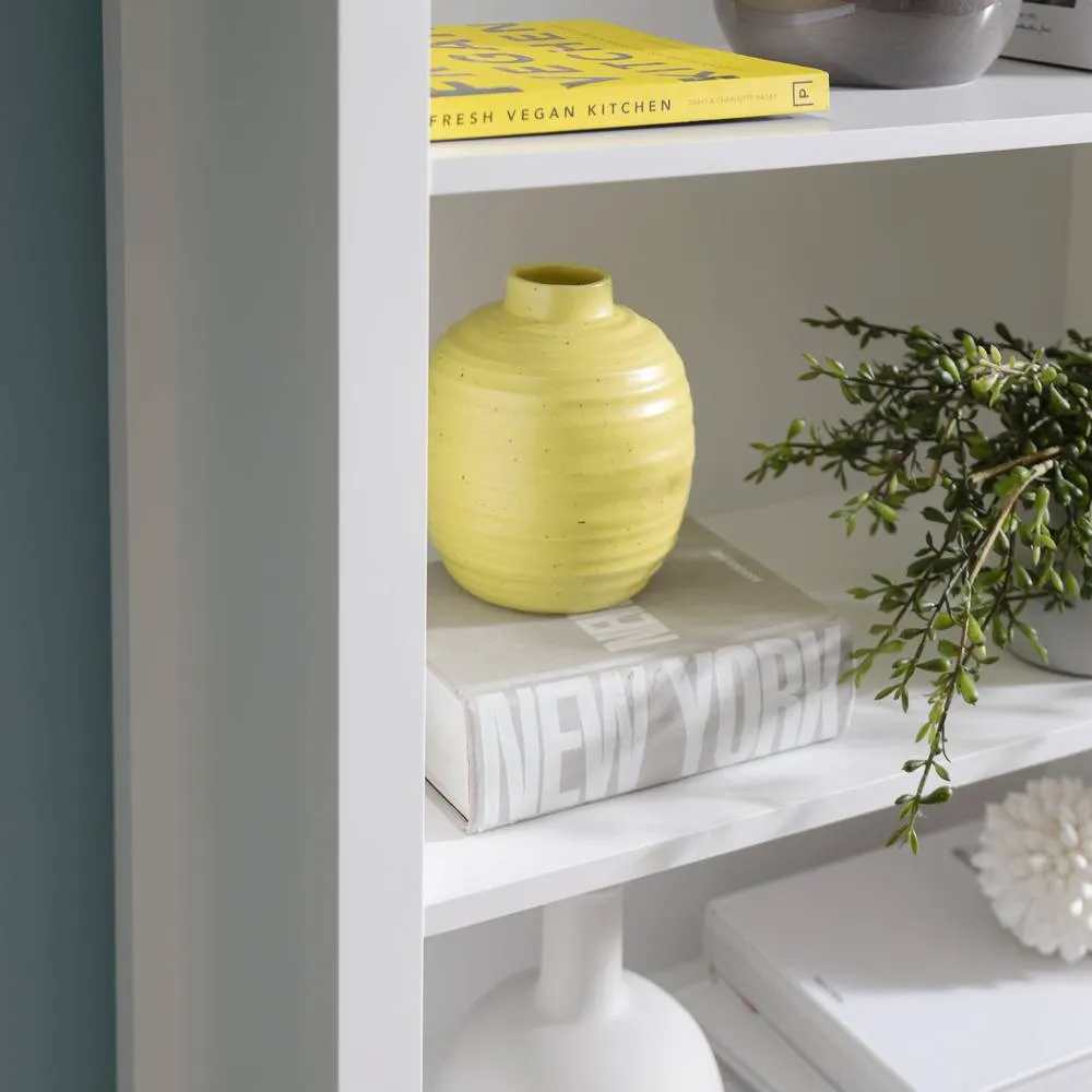 Nöa and Nani Hemming 3 Tier Low Bookcase in White 4