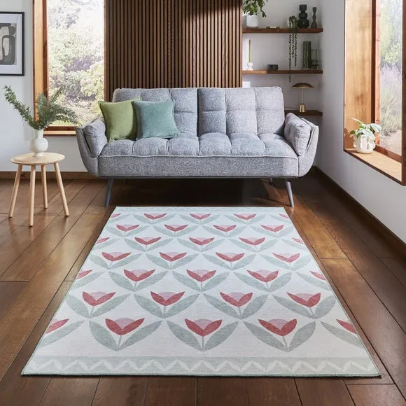 Scion Tulip Trellis Washable Rug 1