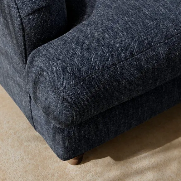 Arthur Linen Chenille Corner Chaise Sofa 2