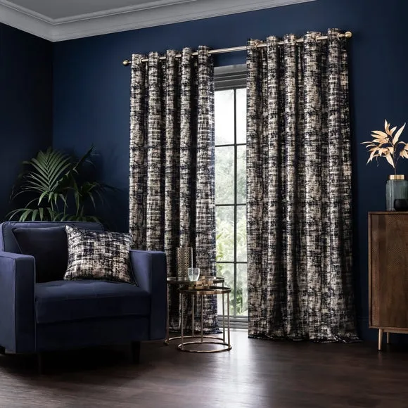 Romano Velour Eyelet Curtains (Blackout Available) 2