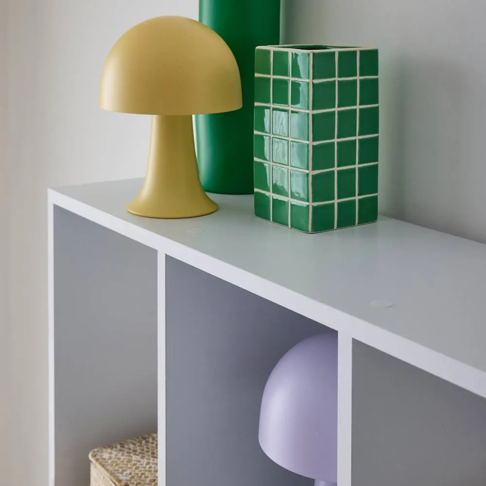 sweeek 3-shelf Bookshelf With 12 Compartments in White 6